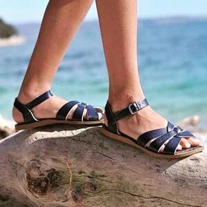 EUC Saltwater Sandals by Hoy in navy Hoy 9 / US 11